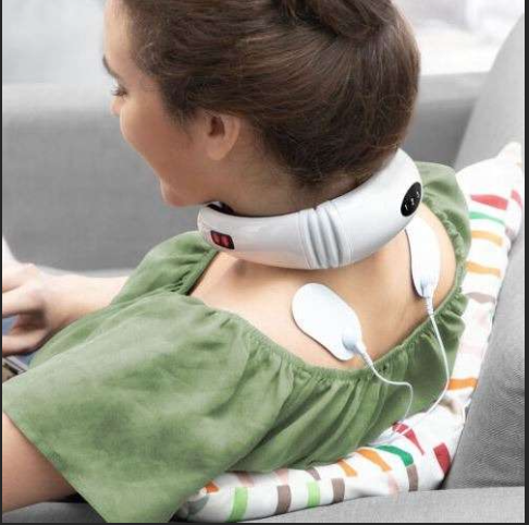 Masajeador de cuello con parches para la espalda